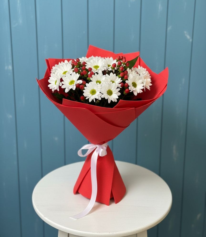 Букет цветов из: Хризантемы в Опочке