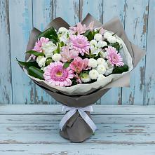 Букет цветов из:  Герберы, Альстромерии и Хризантемы #REPLACE_PRED# Опочке