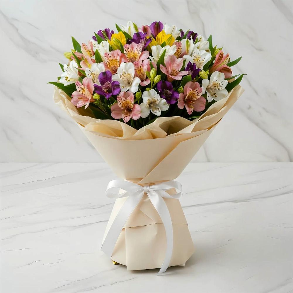 Букет цветов из: Альстромерии в Опочке