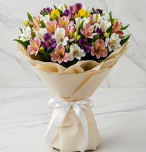 Букет цветов из:  Альстромерии #REPLACE_PRED# Опочке