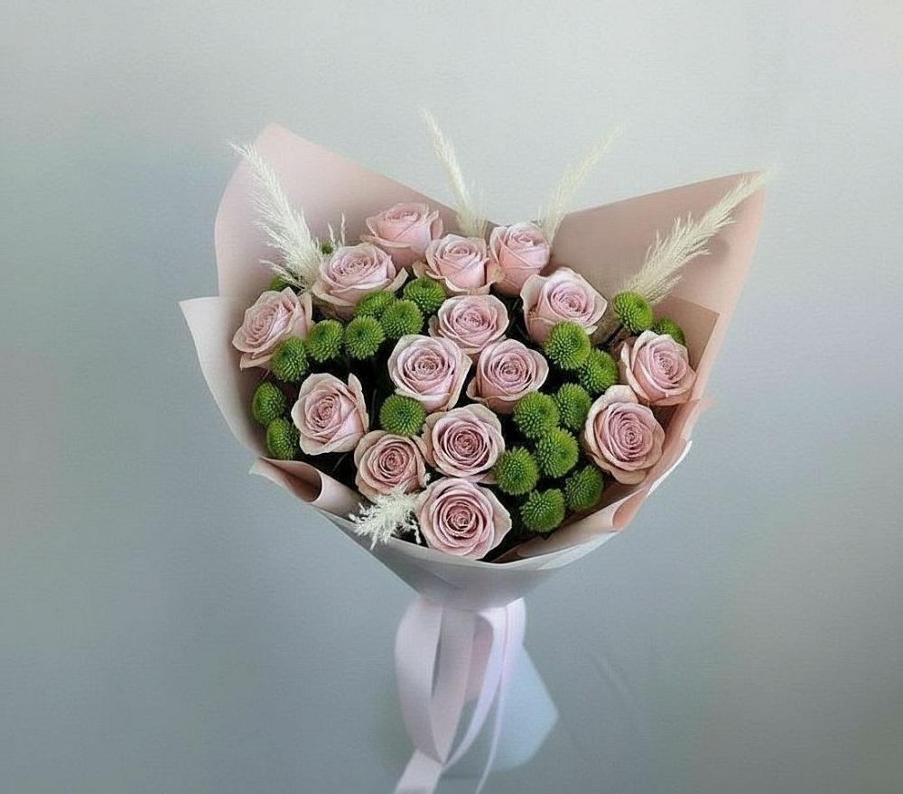 Букет цветов из: Розы и Хризантемы в Опочке