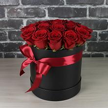 Цветочная композиция из Розы в шляпной коробке #REPLACE_PRED# Опочке