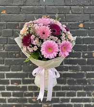Букет цветов из:  Герберы и Хризантемы #REPLACE_PRED# Опочке