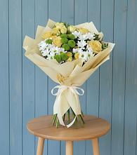 Букет цветов из:  Хризантемы и Розы #REPLACE_PRED# Опочке