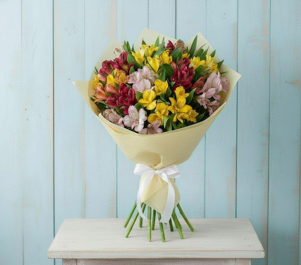 Букет цветов из: Альстромерии в Опочке