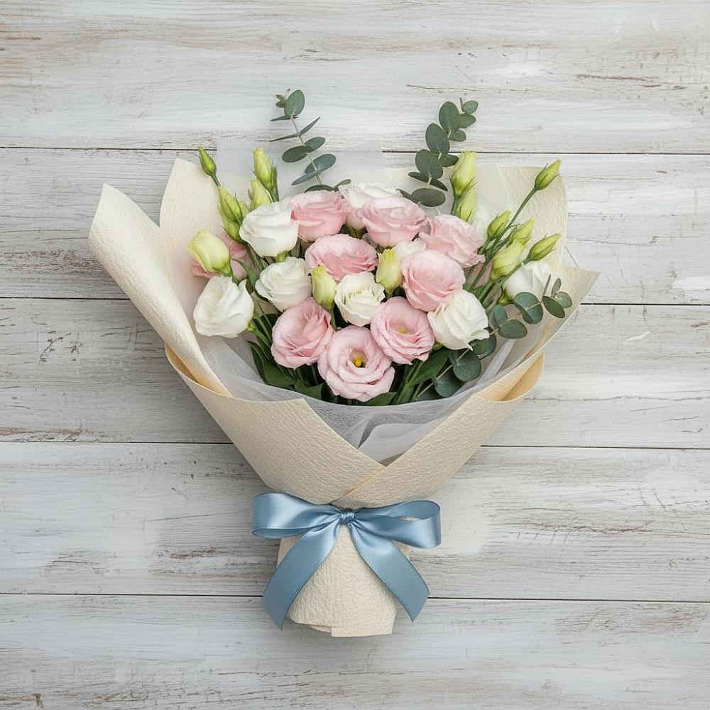 Букет цветов из: Лизиантусы в Опочке